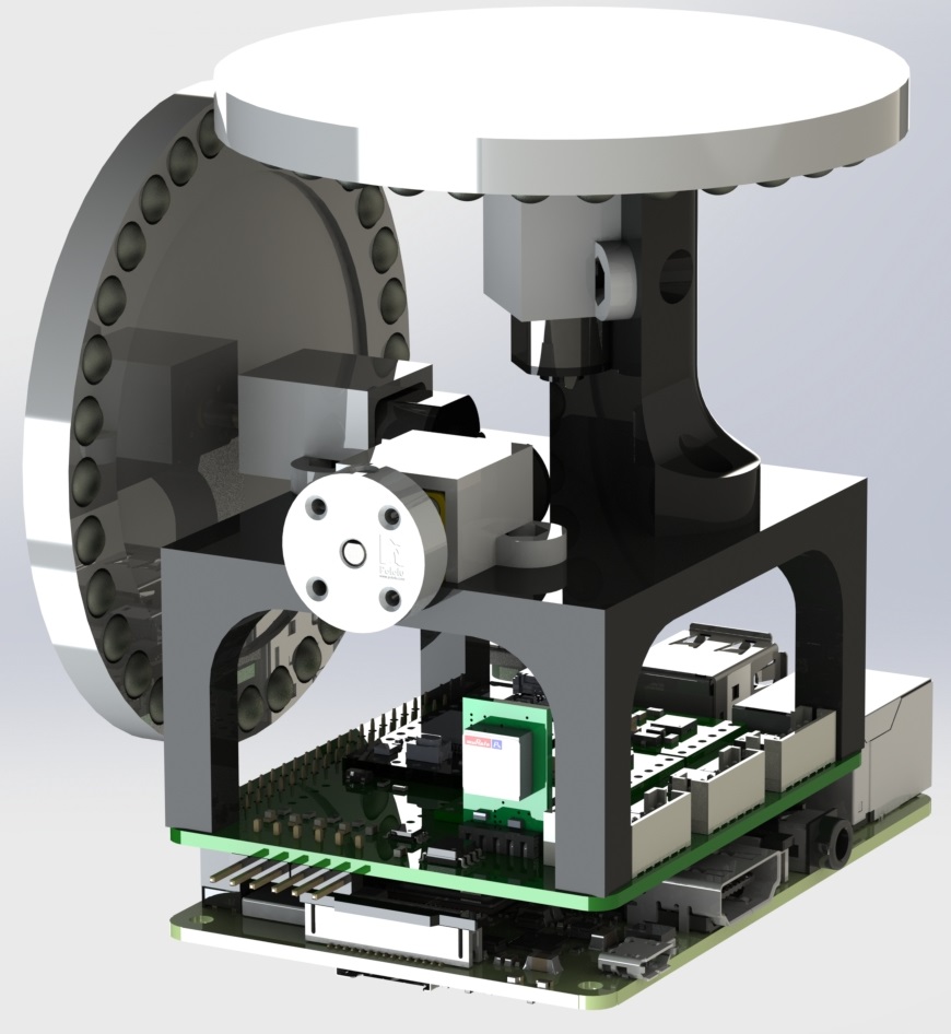 CubeSat model without frame